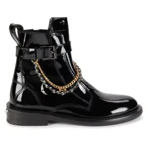 Zadig &amp; Voltaire Laureen Patent Leather Chain Boots