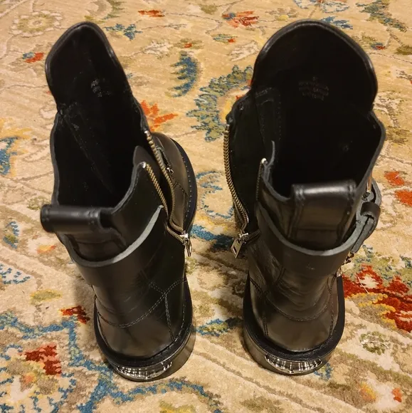 ZADIG VOLTAIRE Laureen Chain Embellished Leather Boots