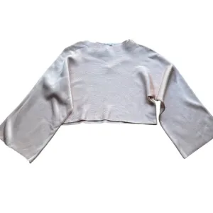 Zara Knit Size Medium NEW Blush Pink Oversized Boxy Cropped Pullover Sweater Top