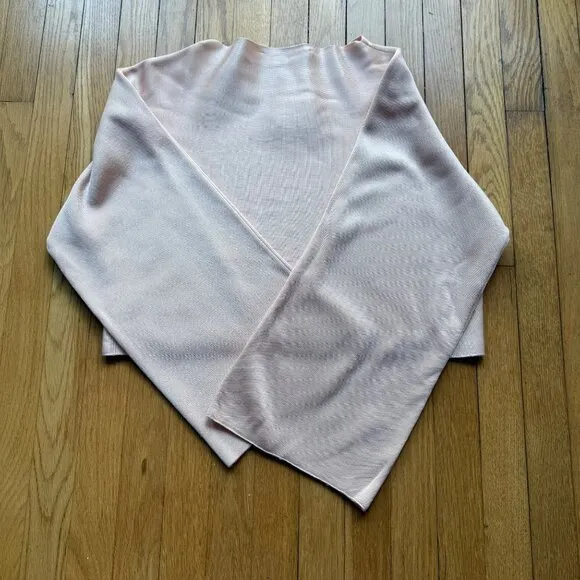 Zara Knit Size Medium NEW Blush Pink Oversized Boxy Cropped Pullover Sweater Top