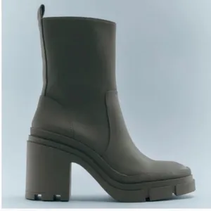 Zara NEW rubberized ankle boots
