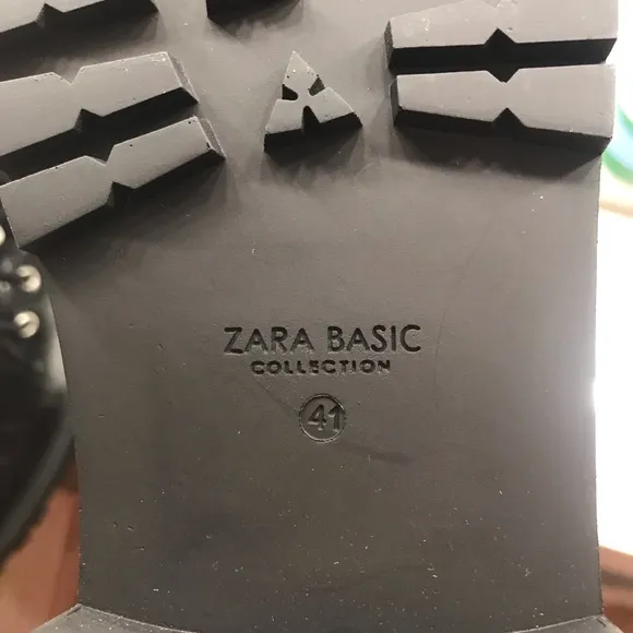 Zara pearl combat boots