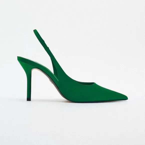 ZARA SLINGBACK HEELED SHOES Bloggers Favorite