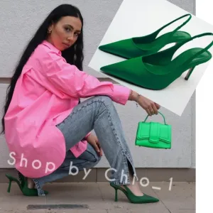 ZARA SLINGBACK HEELED SHOES Bloggers Favorite