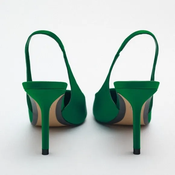 ZARA SLINGBACK HEELED SHOES Bloggers Favorite