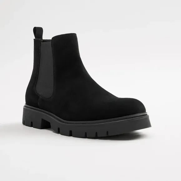 ZARA SPLIT LEATHER ANKLE BOOTS SIZE 7