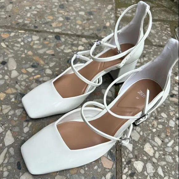 ZARA Square Toe Heels NWT LAST ONE!!!