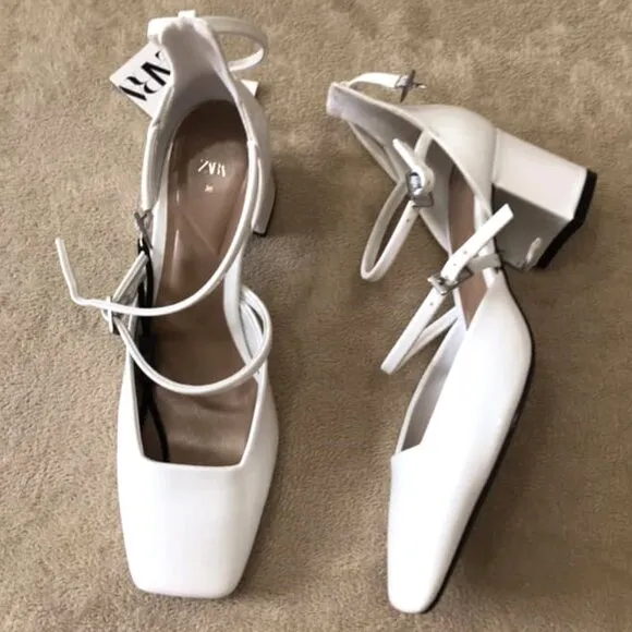 ZARA Square Toe Heels NWT LAST ONE!!!