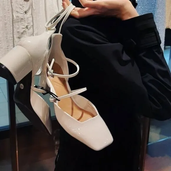 ZARA Square Toe Heels NWT LAST ONE!!!