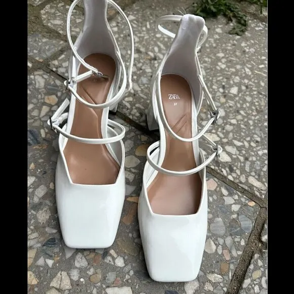 ZARA Square Toe Heels NWT LAST ONE!!!