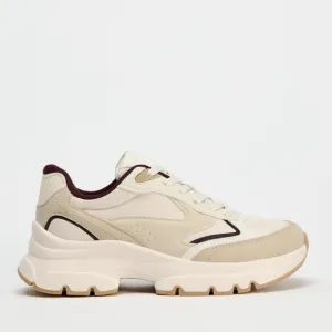 🖤ZARA Stylish Cream and Tan Women's Sneakers