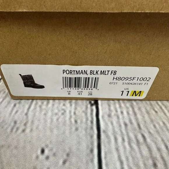Zodiac Portman Cold Weather Boots Water-Repellent Aztec Black Multi 11M NEW
