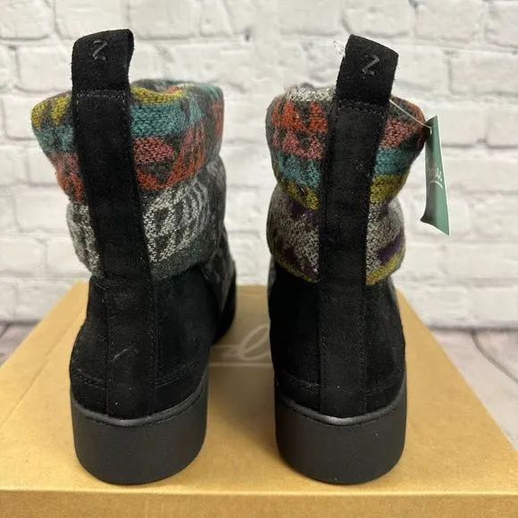 Zodiac Portman Cold Weather Boots Water-Repellent Aztec Black Multi 11M NEW